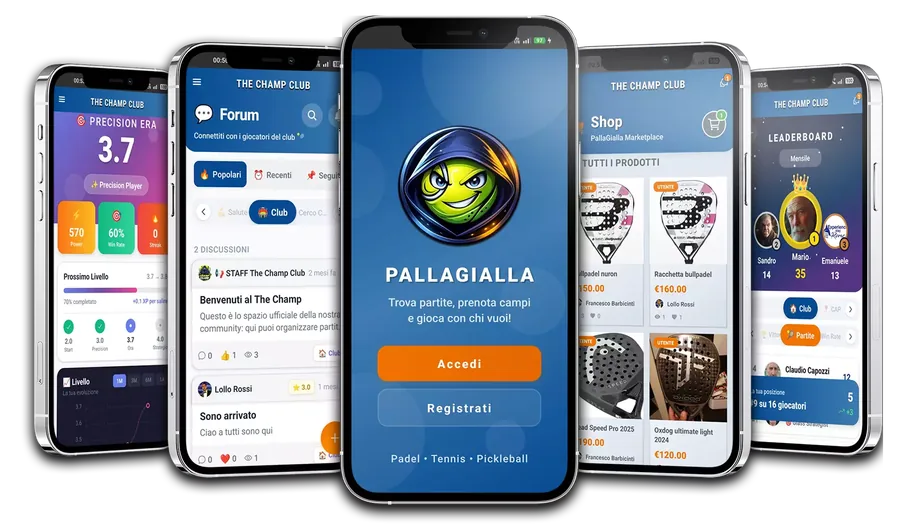 PallaGialla App Mobile - Showcase 5 Device