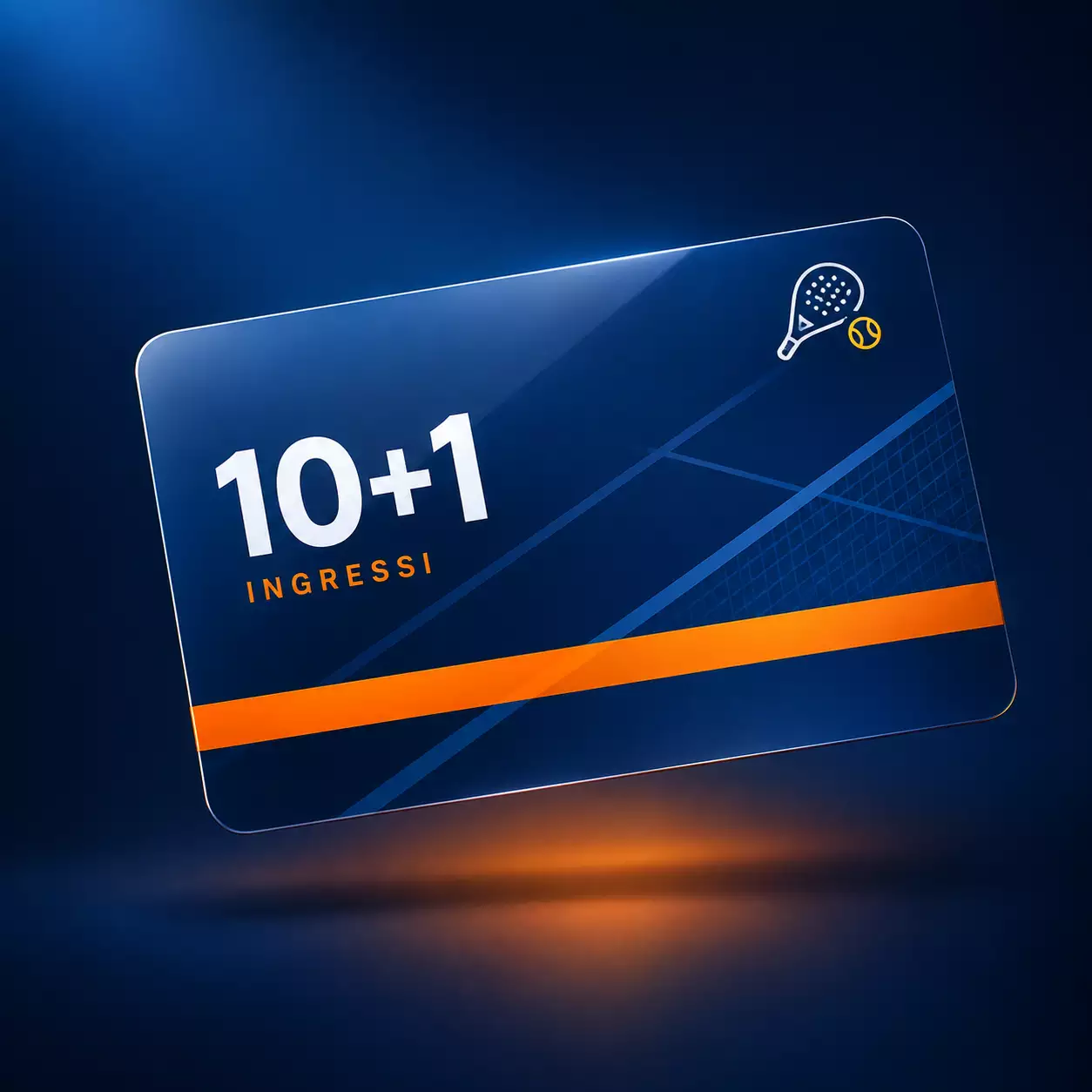 Card ingressi 10+1 di un circolo padel