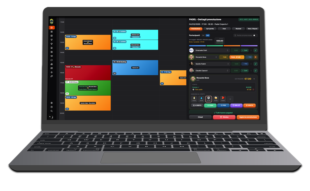 PallaGialla Dashboard
